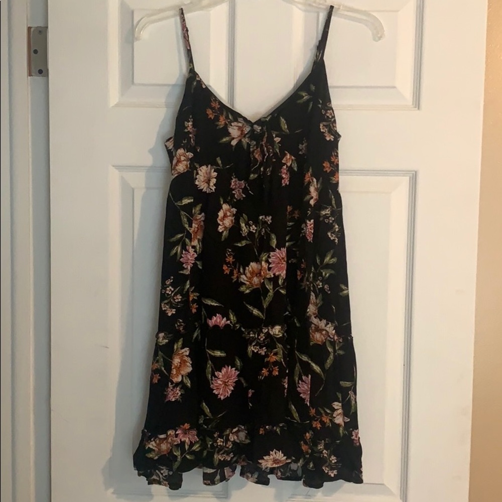 Black floral dress from target